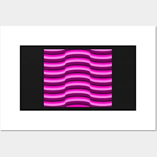 Op Art Neon Pink 7632 Posters and Art